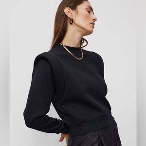 RÓHE Sweatshirt. Black /Noir. Sz 40 (M/L)